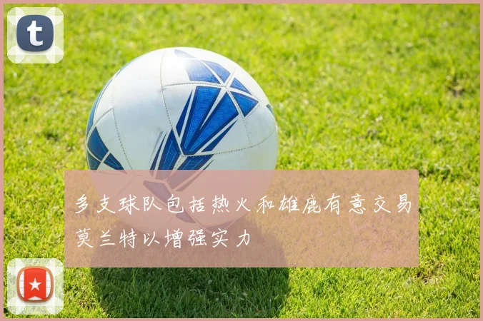 多支球队包括热火和雄鹿有意交易莫兰特以增强实力